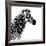 Low Poly Safari Art - Zebra Profile - White edition II-Philippe Hugonnard-Framed Art Print