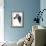 Low Poly Safari Art - Zebra Profile - White edition-Philippe Hugonnard-Framed Premium Giclee Print displayed on a wall