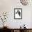 Low Poly Safari Art - Zebra Profile - White edition-Philippe Hugonnard-Framed Art Print displayed on a wall