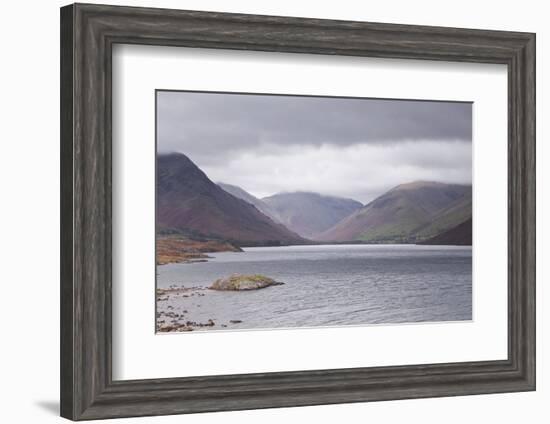 Low Rain Clouds Surrunding the Fells Above Wast Water in the Lake District National Park-Julian Elliott-Framed Photographic Print