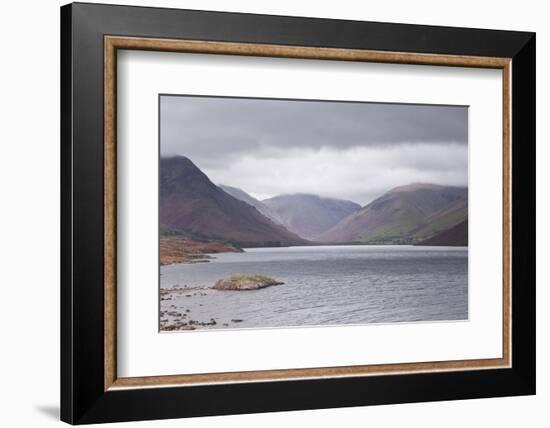 Low Rain Clouds Surrunding the Fells Above Wast Water in the Lake District National Park-Julian Elliott-Framed Photographic Print