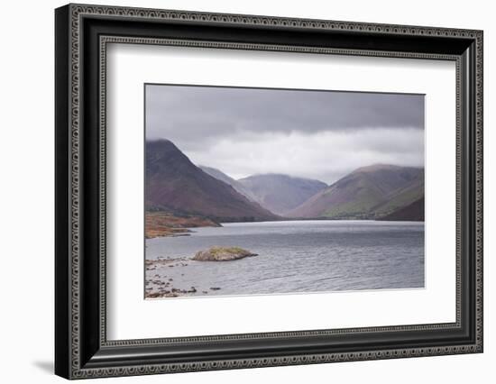 Low Rain Clouds Surrunding the Fells Above Wast Water in the Lake District National Park-Julian Elliott-Framed Photographic Print