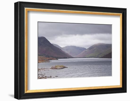 Low Rain Clouds Surrunding the Fells Above Wast Water in the Lake District National Park-Julian Elliott-Framed Photographic Print