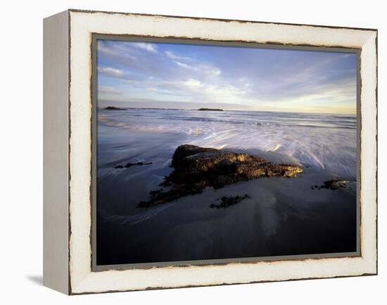 Low Tide and Surf, Wallis Sands State Park, New Hampshire, USA-Jerry & Marcy Monkman-Framed Premier Image Canvas