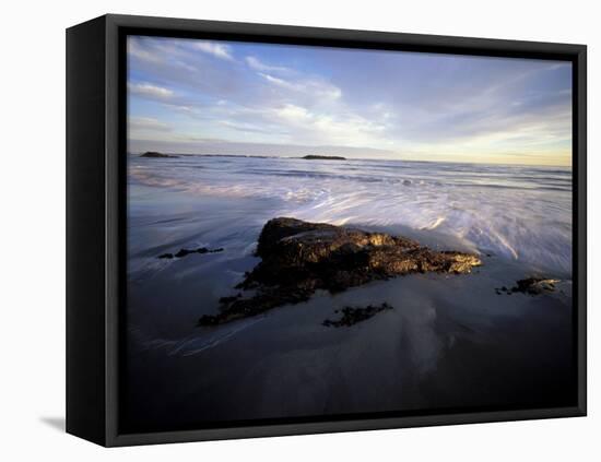 Low Tide and Surf, Wallis Sands State Park, New Hampshire, USA-Jerry & Marcy Monkman-Framed Premier Image Canvas