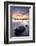 Low tide at Sandymouth bay, sunset, north Cornwall, UK-Ross Hoddinott-Framed Photographic Print