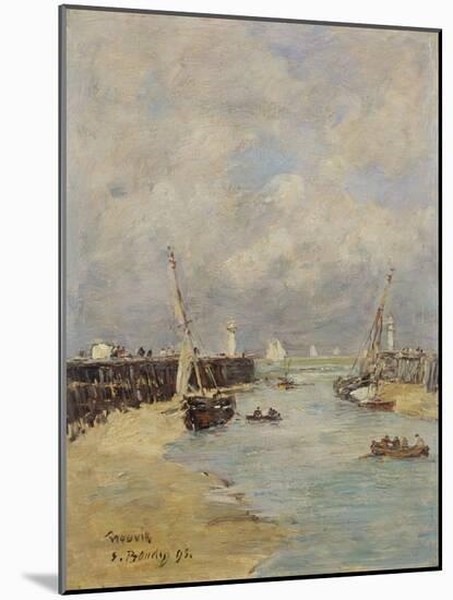 Low Tide at Trouville, 1895-Eugène Boudin-Mounted Giclee Print