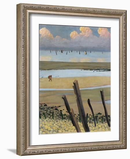 Low Tide at Villerville, 1922-Félix Vallotton-Framed Giclee Print