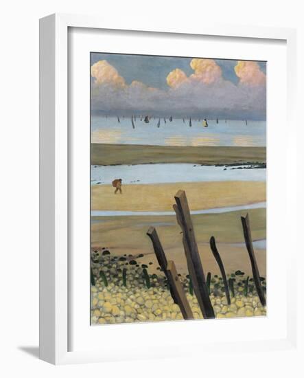 Low Tide at Villerville, 1922-Félix Vallotton-Framed Giclee Print