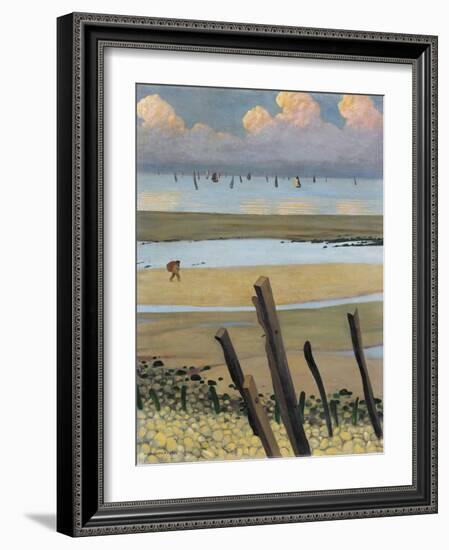 Low Tide at Villerville, 1922-Félix Vallotton-Framed Giclee Print