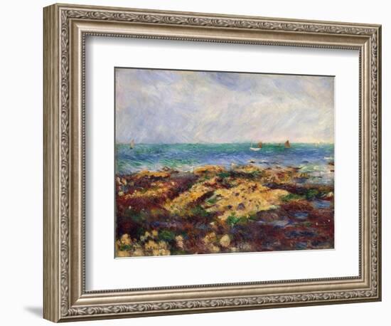 Low Tide at Yport, 1883-Pierre-Auguste Renoir-Framed Giclee Print