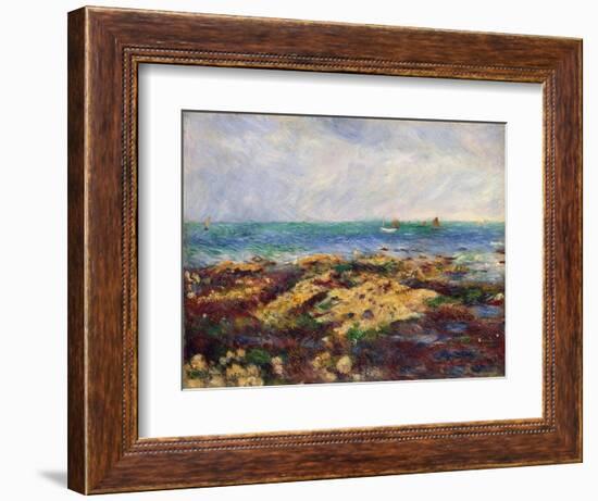 Low Tide at Yport, 1883-Pierre-Auguste Renoir-Framed Giclee Print