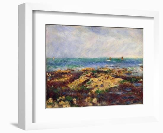 Low Tide at Yport, 1883-Pierre-Auguste Renoir-Framed Giclee Print