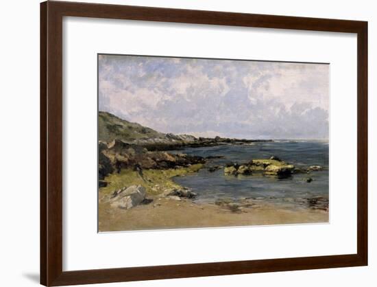 Low Tide (Guethary), Ca. 1881-Carlos de Haes-Framed Giclee Print