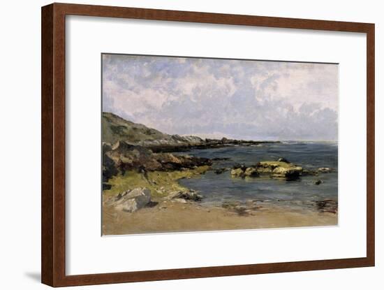 Low Tide (Guethary), Ca. 1881-Carlos de Haes-Framed Giclee Print