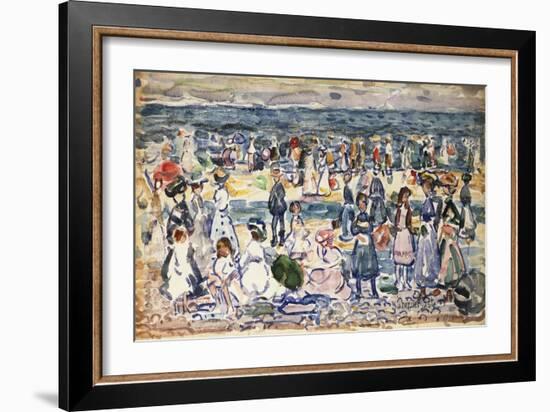 Low Tide, Revere Beach, C.1910-11-Maurice Brazil Prendergast-Framed Giclee Print