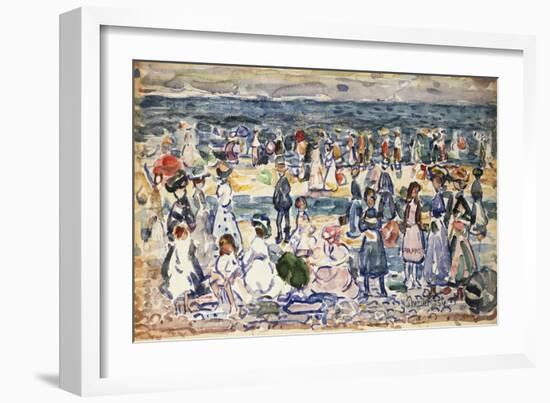 Low Tide, Revere Beach, C.1910-11-Maurice Brazil Prendergast-Framed Giclee Print