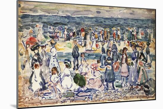 Low Tide, Revere Beach, C.1910-11-Maurice Brazil Prendergast-Mounted Giclee Print