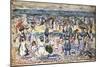 Low Tide, Revere Beach, C.1910-11-Maurice Brazil Prendergast-Mounted Giclee Print