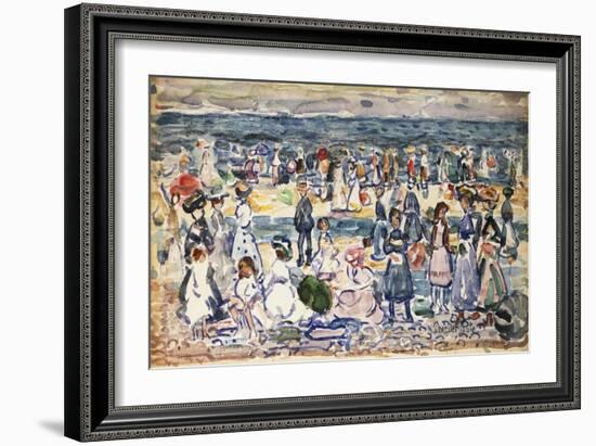 Low Tide, Revere Beach, C.1910-11-Maurice Brazil Prendergast-Framed Giclee Print