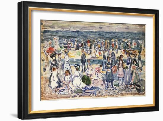 Low Tide, Revere Beach, C.1910-11-Maurice Brazil Prendergast-Framed Giclee Print