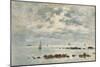 Low Tide, Saint Vaast La Hougue, 1892-Eugène Boudin-Mounted Giclee Print