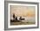 Low Tide - Shore and Fishermen at Sunset; Maree Basse - Rivage Et Pecheurs Au Coucher Du Soleil,…-Eugène Boudin-Framed Giclee Print