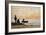 Low Tide - Shore and Fishermen at Sunset; Maree Basse - Rivage Et Pecheurs Au Coucher Du Soleil,…-Eugène Boudin-Framed Giclee Print