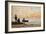 Low Tide - Shore and Fishermen at Sunset; Maree Basse - Rivage Et Pecheurs Au Coucher Du Soleil,…-Eugène Boudin-Framed Giclee Print