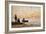 Low Tide - Shore and Fishermen at Sunset-Eugène Boudin-Framed Giclee Print