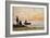 Low Tide - Shore and Fishermen at Sunset-Eugène Boudin-Framed Giclee Print