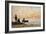 Low Tide - Shore and Fishermen at Sunset-Eugène Boudin-Framed Giclee Print