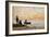 Low Tide - Shore and Fishermen at Sunset-Eugène Boudin-Framed Giclee Print