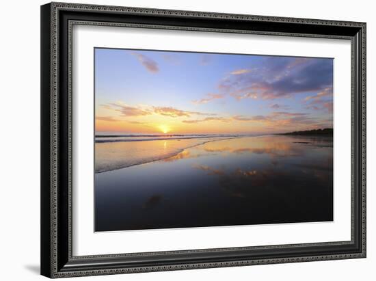 Low Tide Sunset on Playa Linda near Dominical-Stefano Amantini-Framed Photographic Print