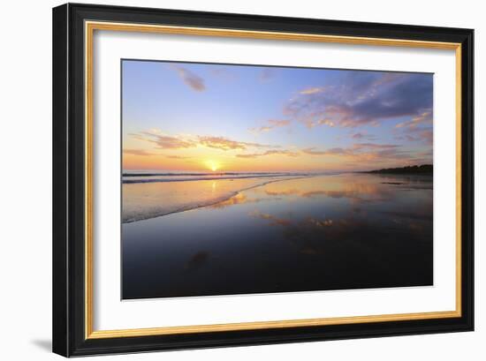 Low Tide Sunset on Playa Linda near Dominical-Stefano Amantini-Framed Photographic Print