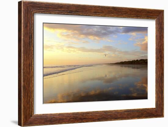 Low Tide Sunset on Playa Linda near Dominical-Stefano Amantini-Framed Photographic Print