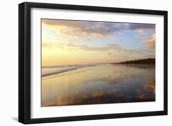 Low Tide Sunset on Playa Linda near Dominical-Stefano Amantini-Framed Photographic Print