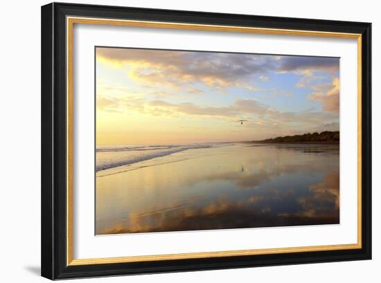 Low Tide Sunset on Playa Linda near Dominical-Stefano Amantini-Framed Photographic Print