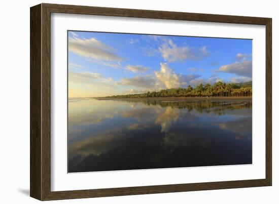 Low Tide Sunset on Playa Linda near Dominical-Stefano Amantini-Framed Photographic Print