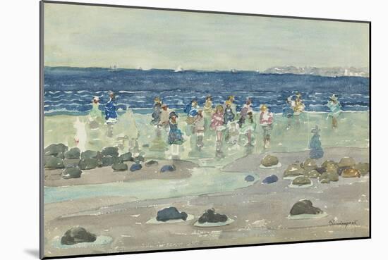 Low Tide-Maurice Prendergast-Mounted Giclee Print