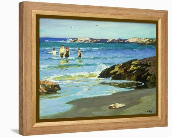 Low Tide-Edward Henry Potthast-Framed Premier Image Canvas