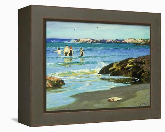 Low Tide-Edward Henry Potthast-Framed Premier Image Canvas