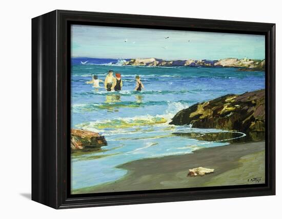 Low Tide-Edward Henry Potthast-Framed Premier Image Canvas