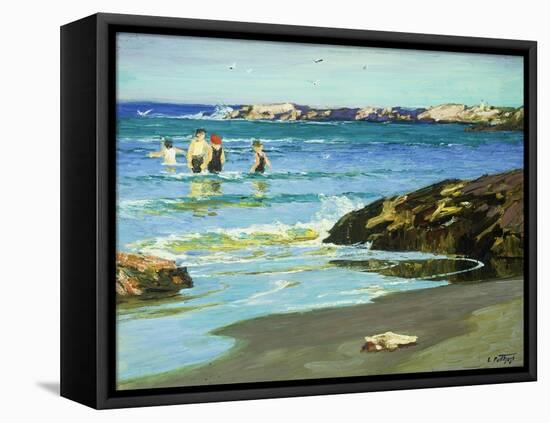 Low Tide-Edward Henry Potthast-Framed Premier Image Canvas