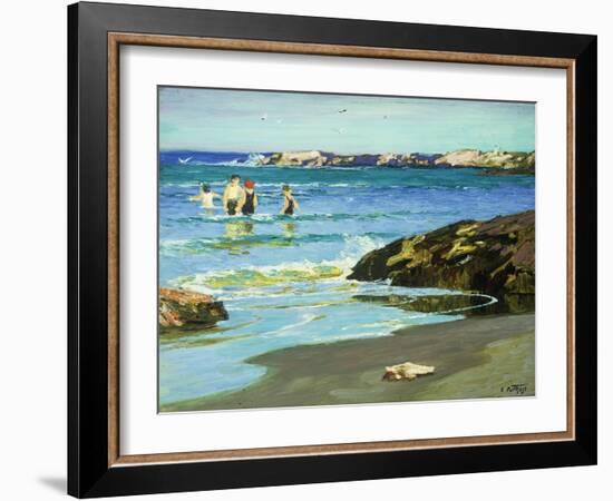 Low Tide-Edward Henry Potthast-Framed Giclee Print