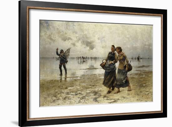 Low Tide-August Wilhelm Nikolaus Hagborg-Framed Giclee Print