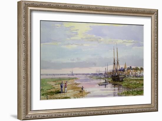 Low Water, Bosham, C.1890-John Sutton-Framed Giclee Print