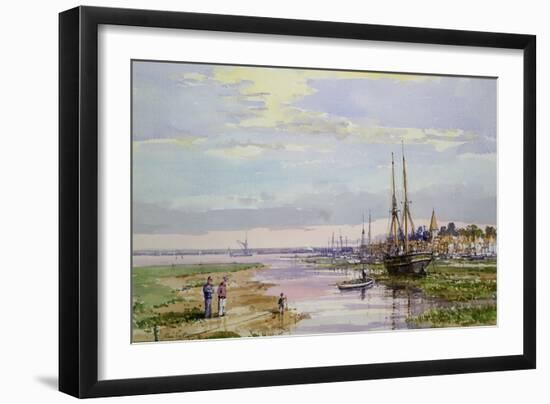 Low Water, Bosham, C.1890-John Sutton-Framed Giclee Print