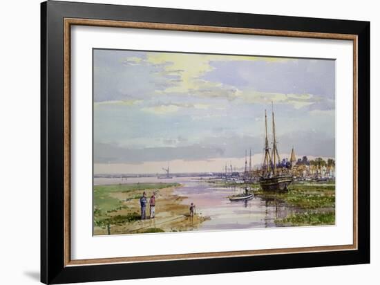 Low Water, Bosham, C.1890-John Sutton-Framed Giclee Print