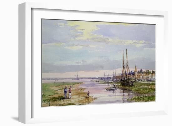 Low Water, Bosham, C.1890-John Sutton-Framed Giclee Print